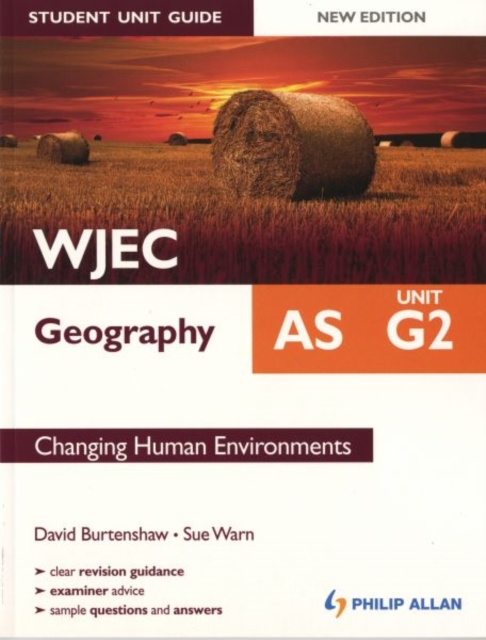 WJEC AS Geography Student Unit Guide: Unit G2 Changing Human Environments, Paperback Book