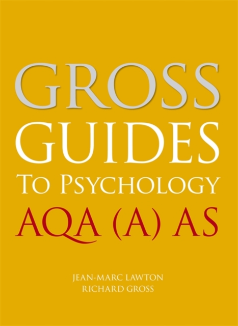 Gross Guides to Psychology: AQA (A) AS, Paperback Book