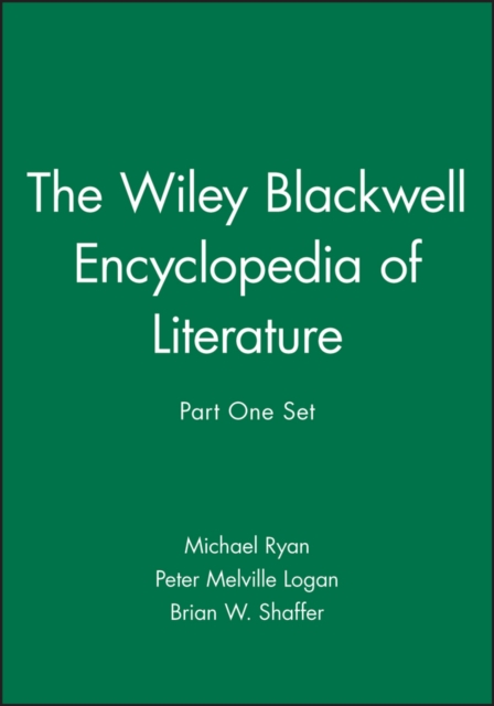 The Wiley Blackwell Encyclopedia of Literature, Part 1 Set, Hardback Book