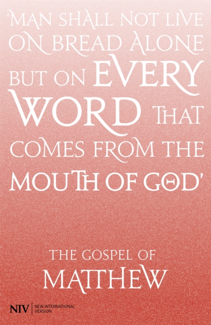 NIV Gospel of Matthew, Paperback / softback Book