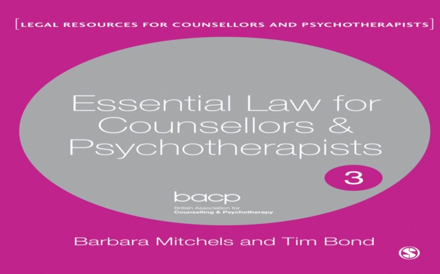 Essential Law for Counsellors and Psychotherapists, EPUB eBook