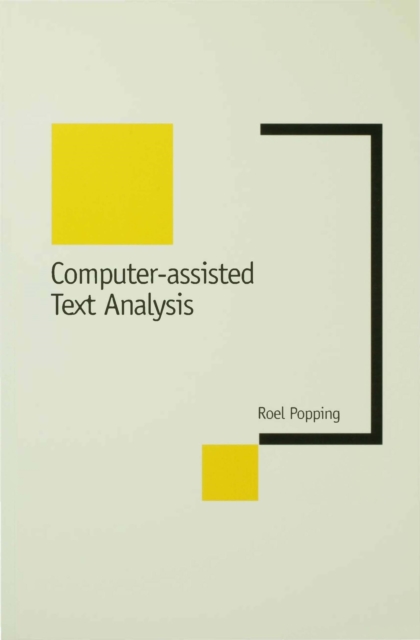 Computer-Assisted Text Analysis, PDF eBook