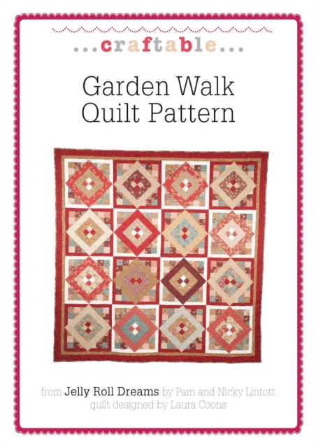 Garden Walk Quilt Pattern, PDF eBook