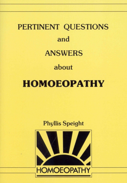 Pertinent Questions And Answers About Homoeopathy, EPUB eBook