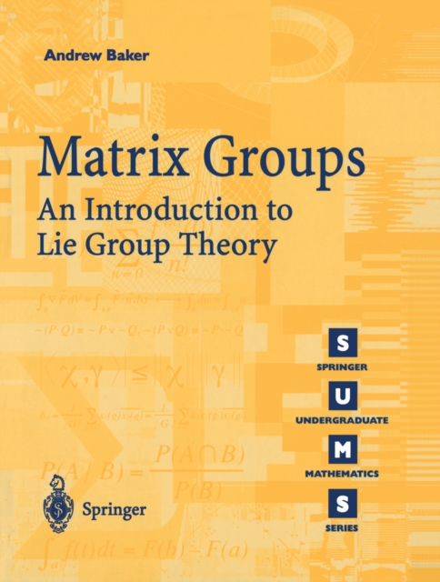 Matrix Groups : An Introduction to Lie Group Theory, PDF eBook