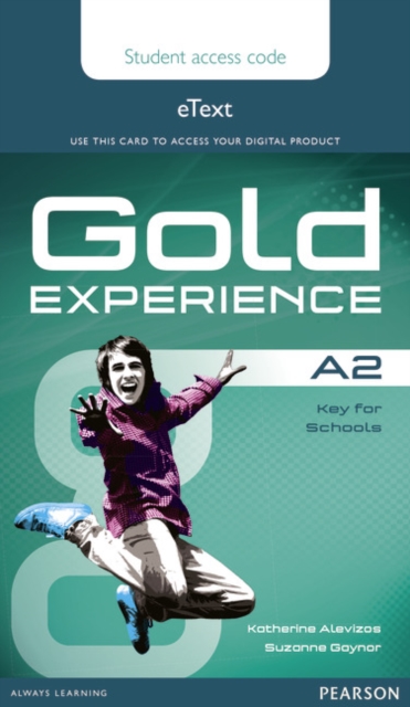 Gold Experience A2 eText Student Access Card, Digital product license key Book
