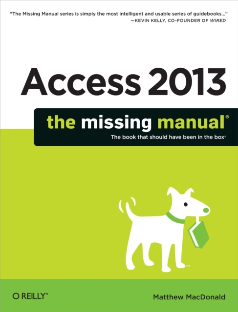 Access 2013: The Missing Manual, PDF eBook