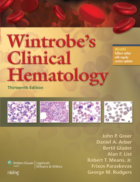 Wintrobe's Clinical Hematology, Hardback Book