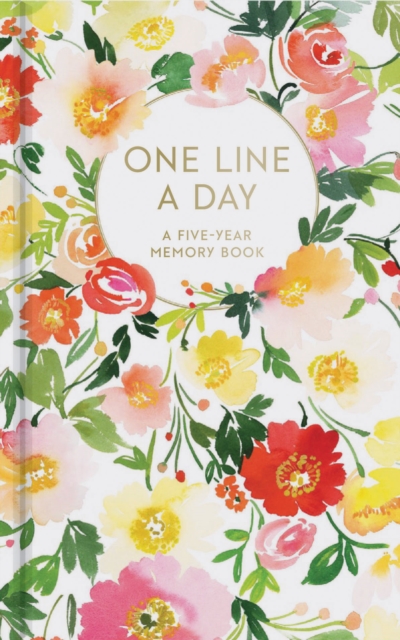 Floral One Line a Day: A Five-Year Memory Book, Diary or journal Book