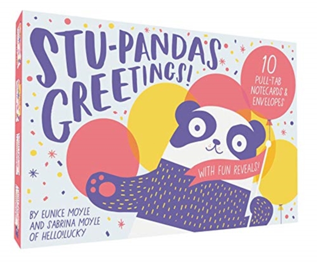 Stu-pandas Greetings! 10 Pull-Tab Cards & Envelopes, Cards Book