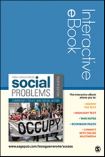 Social Problems Interactive eBook : Community, Policy, and Social Action, Digital product license key Book