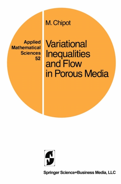 Variational Inequalities and Flow in Porous Media, PDF eBook