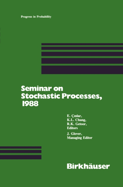 Seminar on Stochastic Processes, 1988, PDF eBook