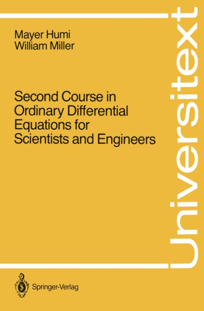 Second Course in Ordinary Differential Equations for Scientists and Engineers, PDF eBook