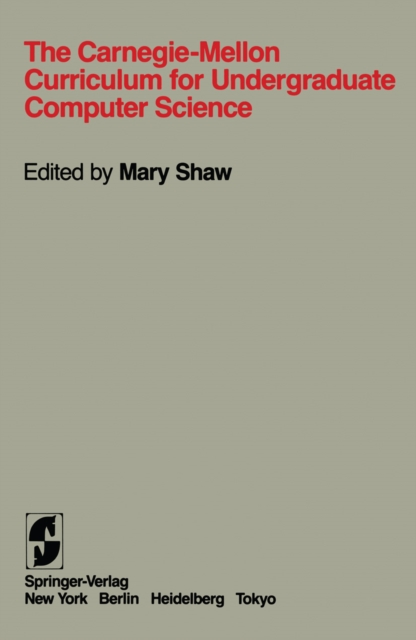 The Carnegie-Mellon Curriculum for Undergraduate Computer Science, PDF eBook