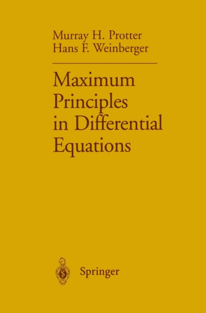 Maximum Principles in Differential Equations, PDF eBook