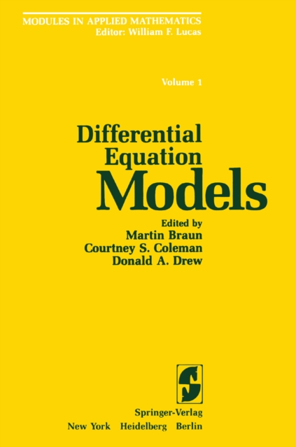 Differential Equation Models, PDF eBook