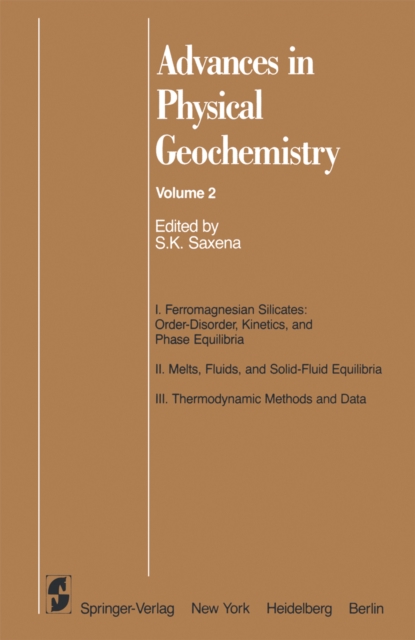 Advances in Physical Geochemistry, PDF eBook