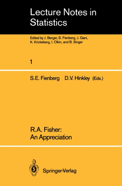 R.A. Fisher: An Appreciation, PDF eBook