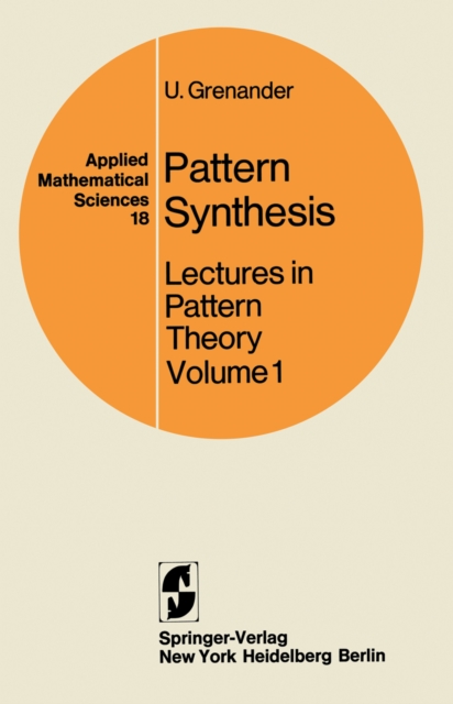 Pattern Synthesis : Lectures in Pattern Theory, PDF eBook