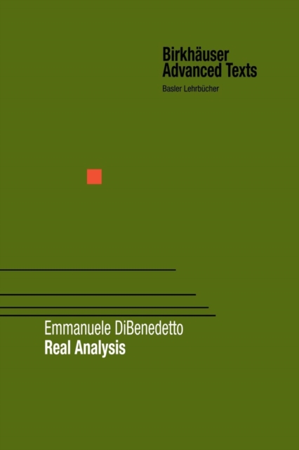 Real Analysis, Paperback Book