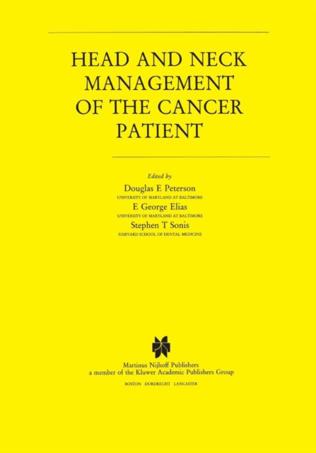 Head and Neck Management of the Cancer Patient, Paperback / softback Book