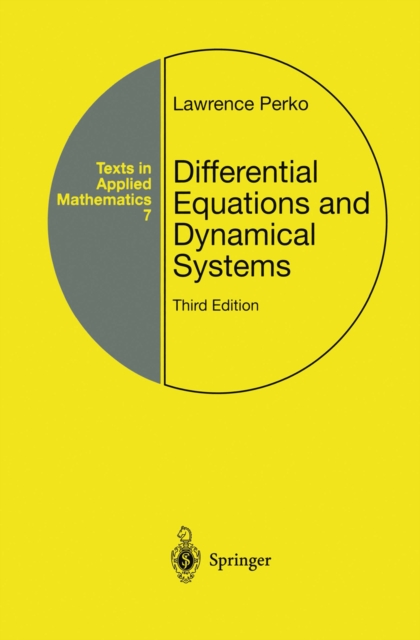 Differential Equations and Dynamical Systems, PDF eBook