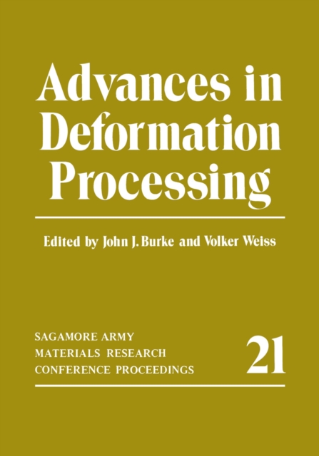 Advances in Deformation Processing, PDF eBook