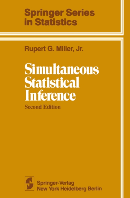 Simultaneous Statistical Inference, PDF eBook