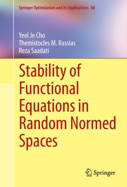 Stability of Functional Equations in Random Normed Spaces, PDF eBook