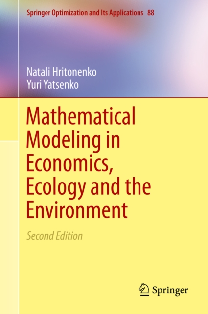 Mathematical Modeling in Economics, Ecology and the Environment, PDF eBook
