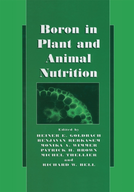 Boron in Plant and Animal Nutrition, PDF eBook