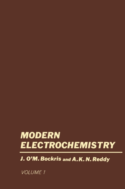 Volume 1 Modern Electrochemistry : An Introduction to an Interdisciplinary Area, PDF eBook