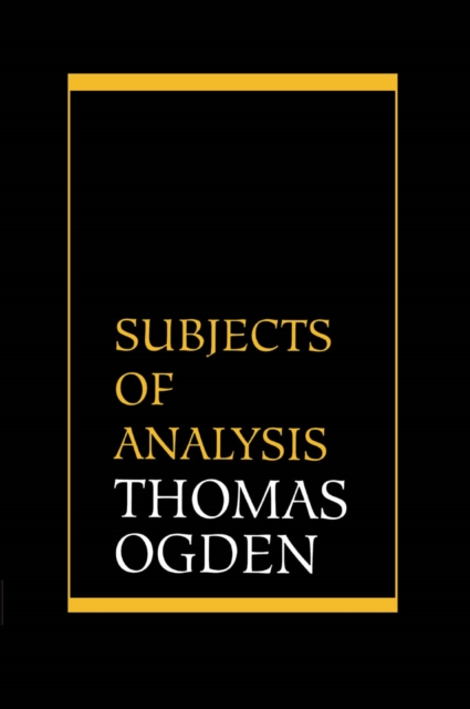 Subjects of Analysis, EPUB eBook