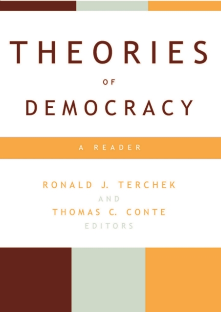 Theories of Democracy : A Reader, EPUB eBook
