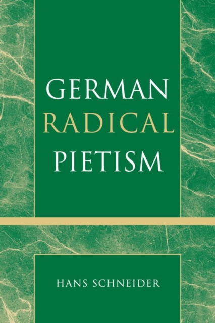 German Radical Pietism, EPUB eBook