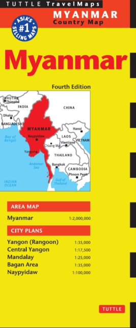 Myanmar Travel Map Fourth Edition, EPUB eBook