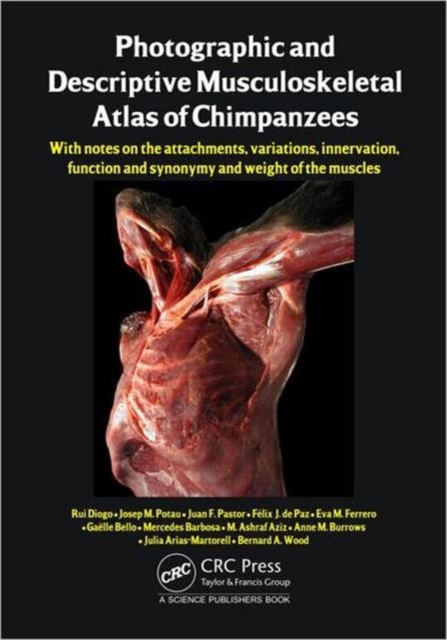 Photographic and Descriptive Musculoskeletal Atlas of Chimpanzees : With Notes on the Attachments, Variations, Innervation, Function and Synonymy and Weight of the Muscles, Hardback Book