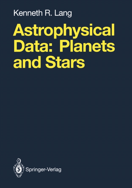 Astrophysical Data : Planets and Stars, PDF eBook