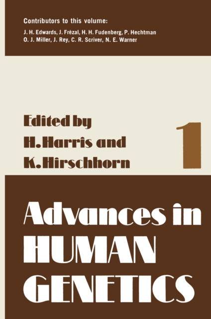 Advances in Human Genetics 1, PDF eBook