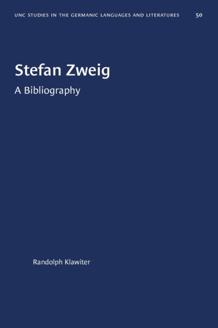 Stefan Zweig : A Bibliography, Paperback / softback Book