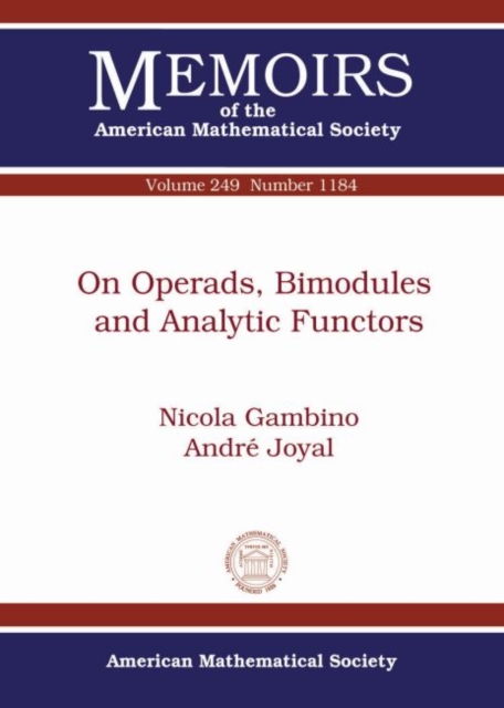 On Operads, Bimodules and Analytic Functors, Paperback / softback Book
