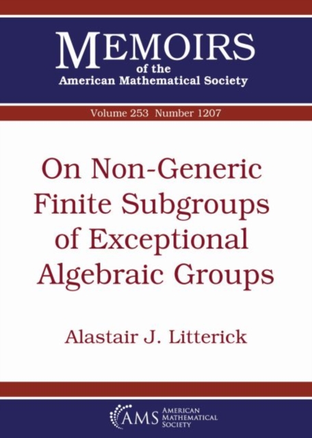 On Non-Generic Finite Subgroups of Exceptional Algebraic Groups, Paperback / softback Book