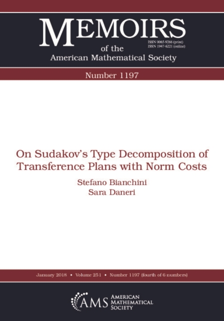 On Sudakov's Type Decomposition of Transference Plans with Norm Costs, PDF eBook