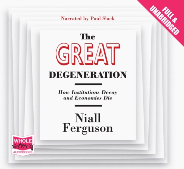 The Great Degeneration, CD-Audio Book