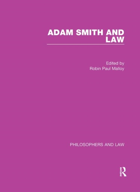 Adam Smith and Law, Hardback Book