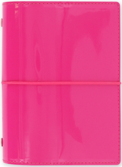 Filofax Pocket Domino Patent hot pink organiser, Paperback Book