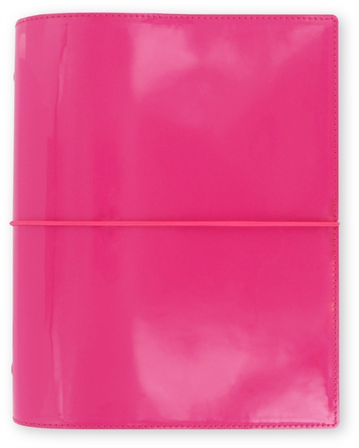 Filofax A5 Domino Patent hot pink organiser, Paperback Book