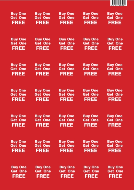 BUY ONE GET ONE FREE STICKERS X 35,  Book