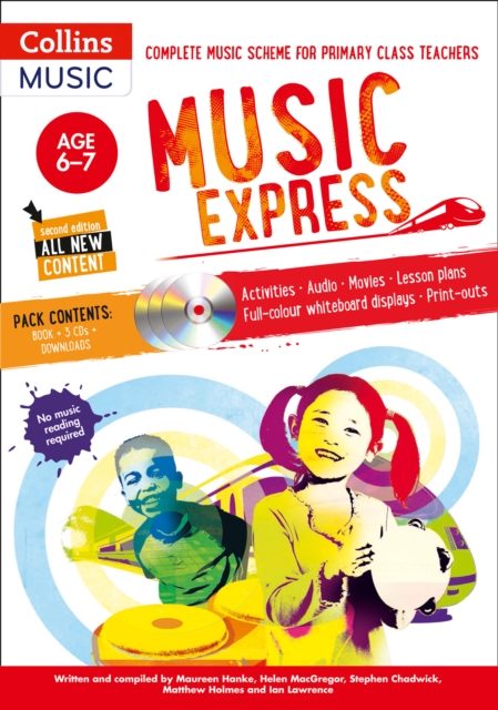Music Express: Age 6-7 (Book + 3CDs) : Complete Music Scheme for Primary Class Teachers, Multiple-component retail product, part(s) enclose Book